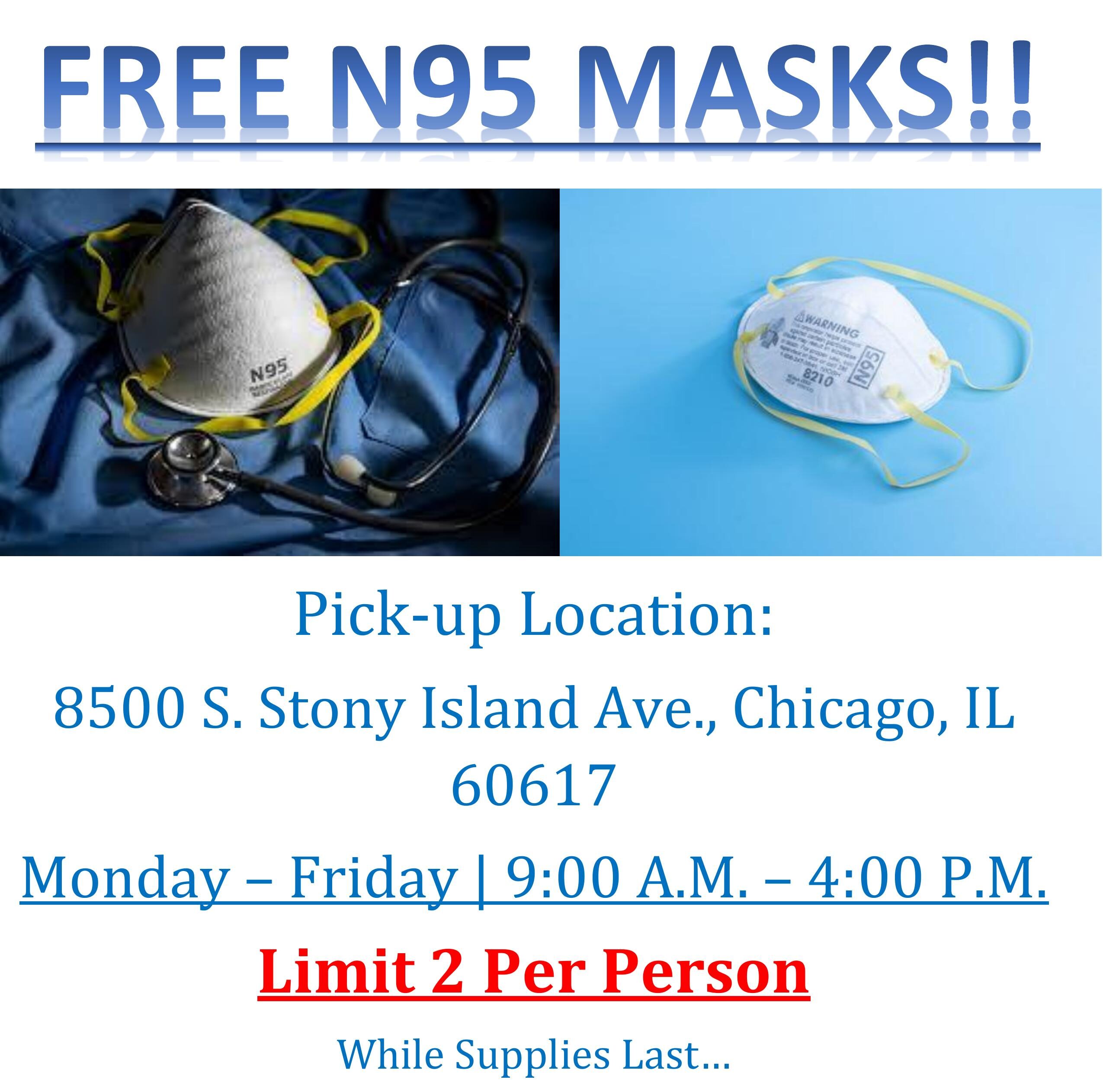 N95 Masks Giveaway! State Rep Marcus Evans